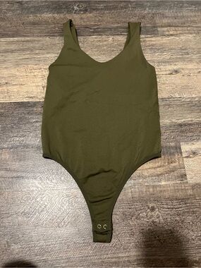 Olive Green One-Piece Bodysuit